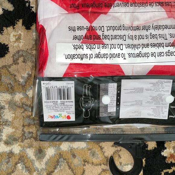 BOYS RED POWER RANGER MUSCLE HALLOWEEN COSTUME 3-4T NEW - Picture 5 of 5